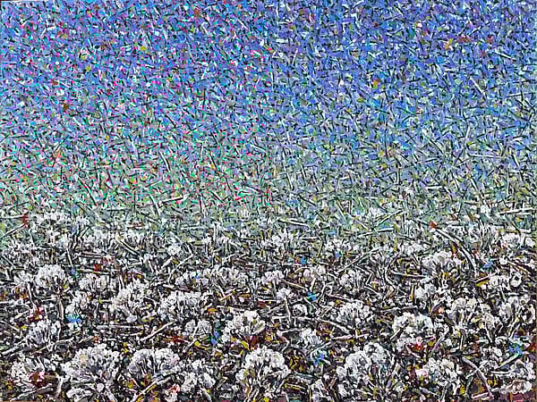 Untitled, tuval üzeri akrilik boya, 150 x 200 cm, 2024